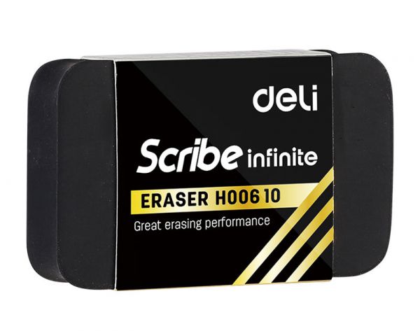 Ластик Deli EH00610 Scribe Infinite черный