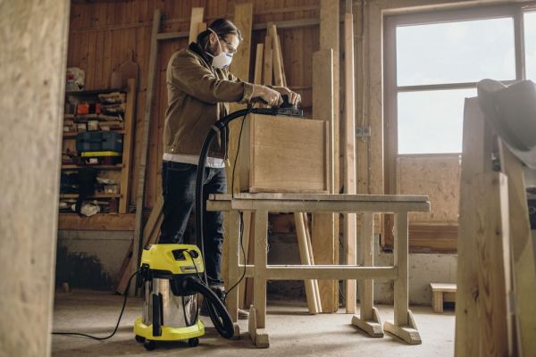 Строительный пылесос Karcher WD 3 P S V-17/4/20 1000 Вт желтый
